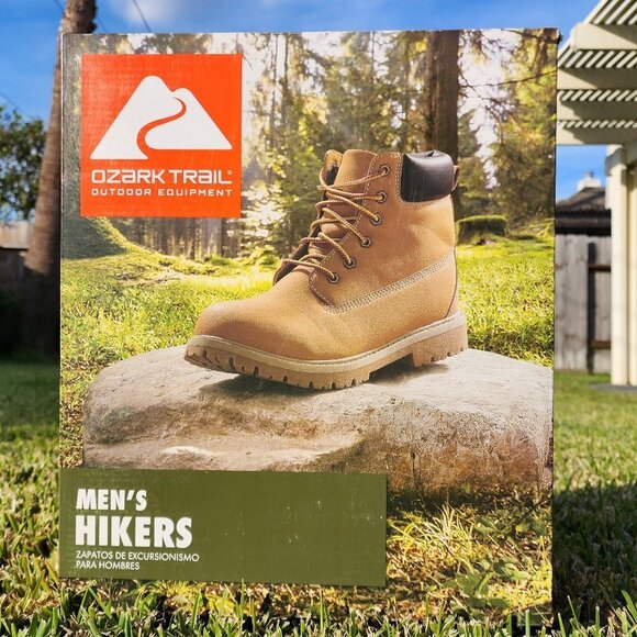 NWT Ozark Trail Mens Hiking & Hunting Boots Wheat Color Size 9-9.5-10-11-11.5-12 - Picture 5 of 10